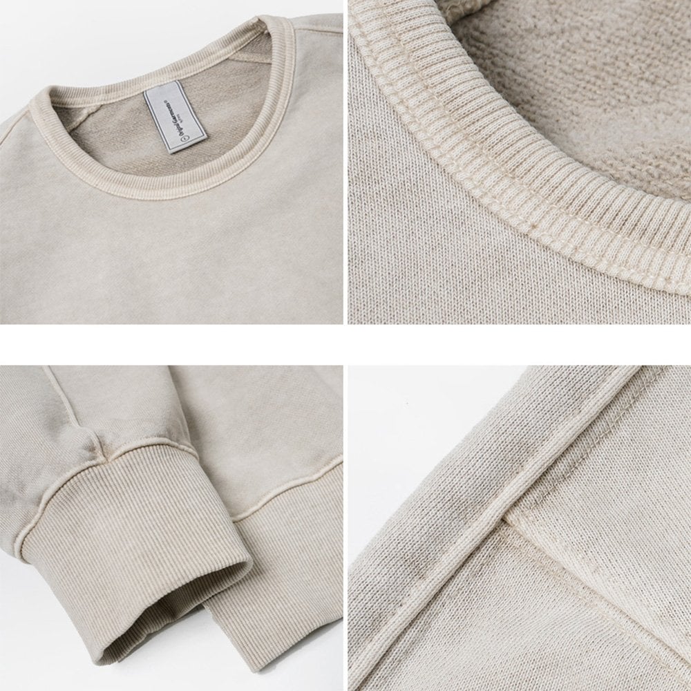 OG Pigment Dyeing Sweatshirt 03 - Beige - Image 4