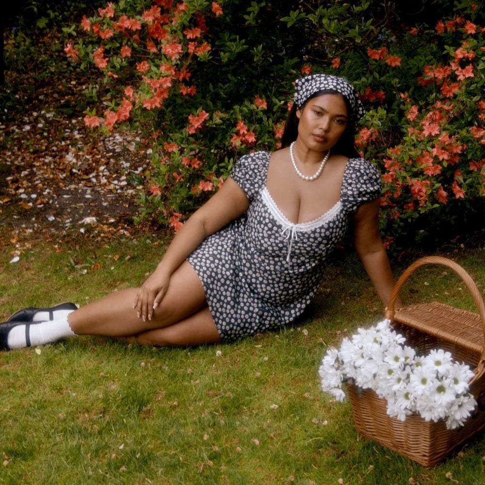 Ditsy Daisy Dress - Multi - Image 3