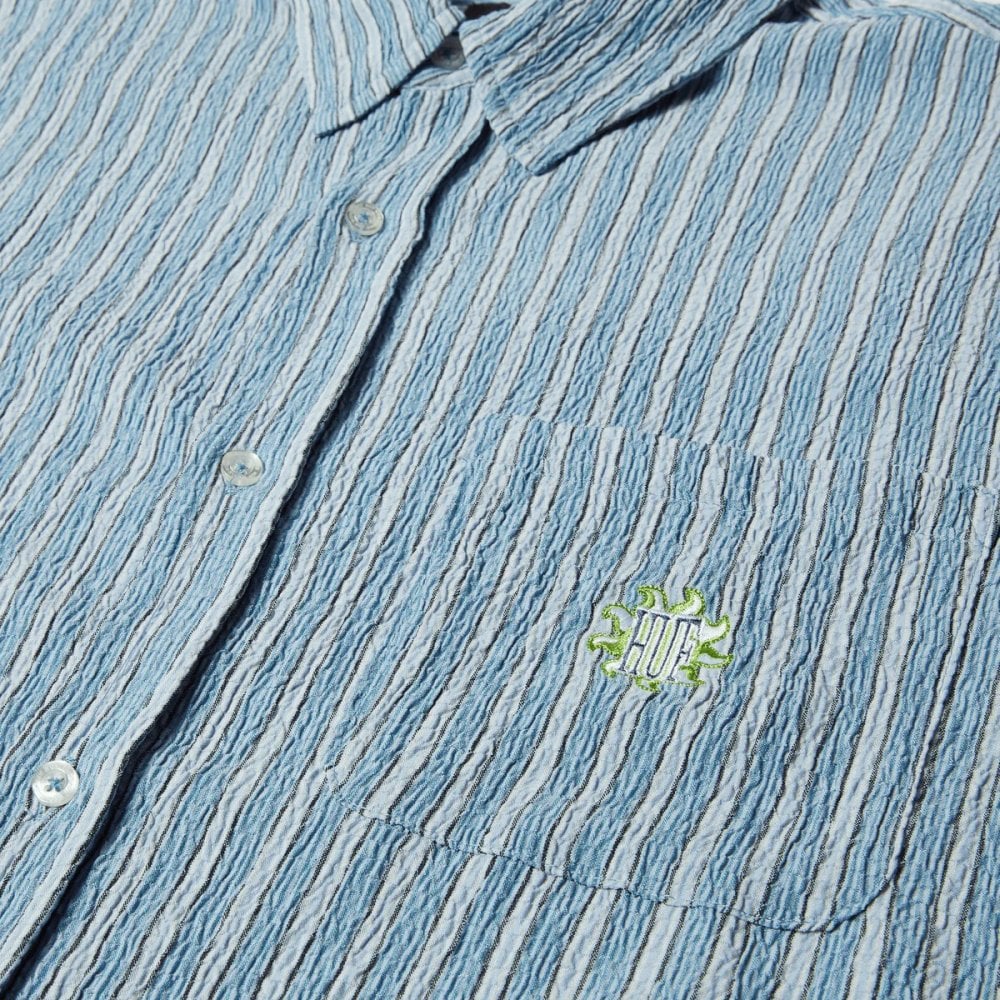 Apollo S/S Striped Shirt - Pool Blue - Image 3