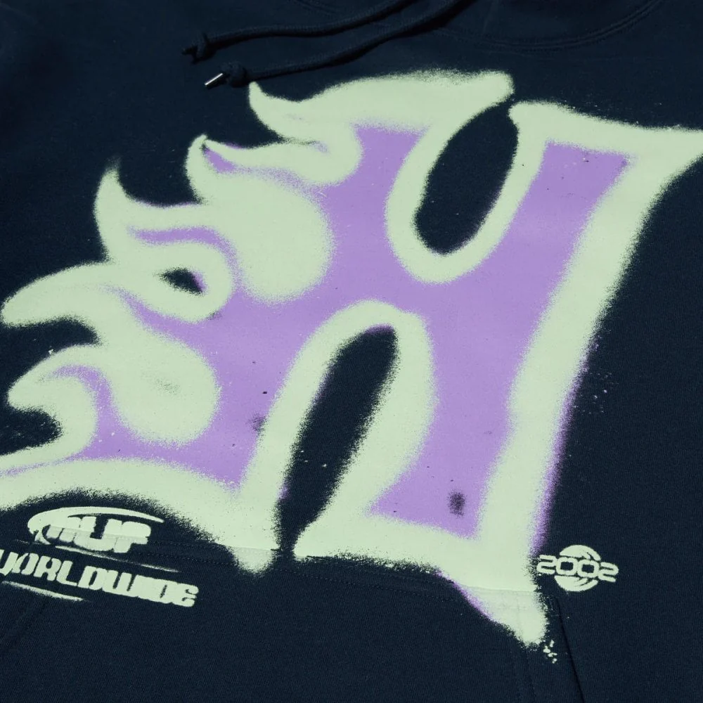Heat Wave Pullover Hoodie - Navy - Image 3