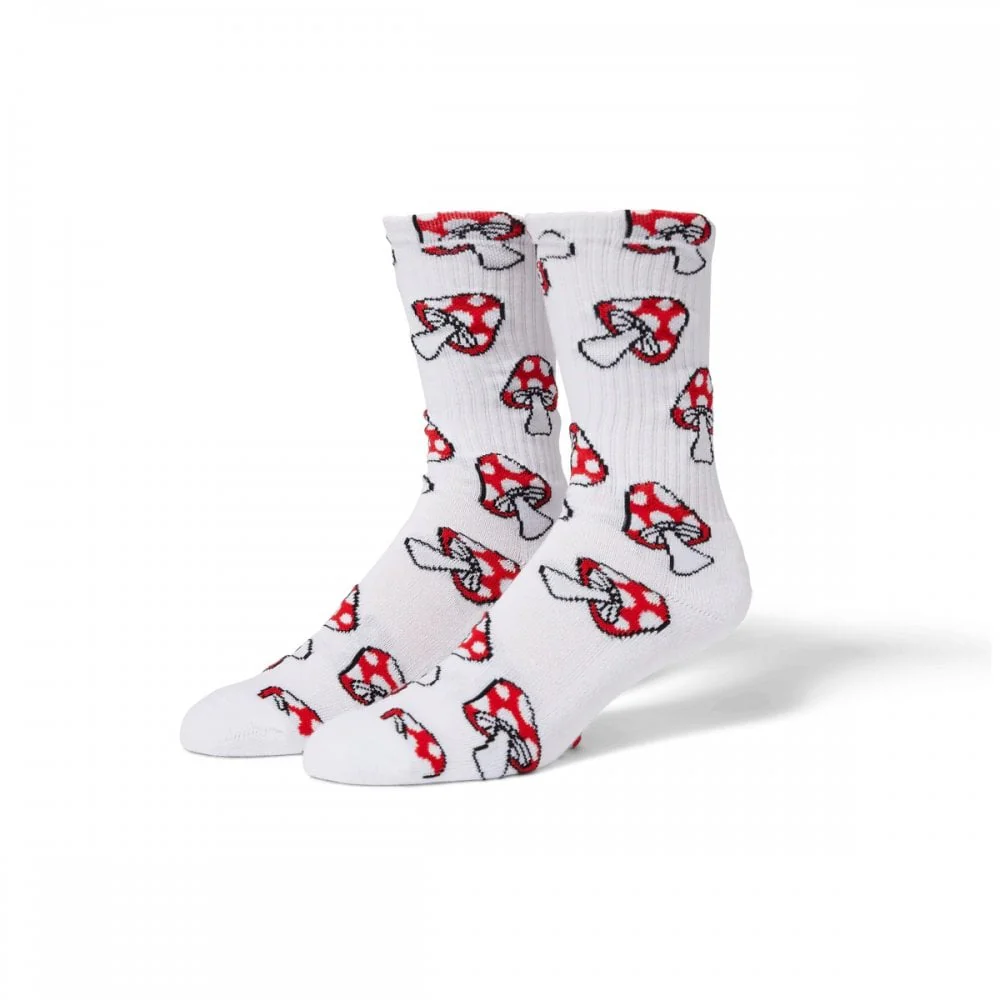 Shrooms Sock - White