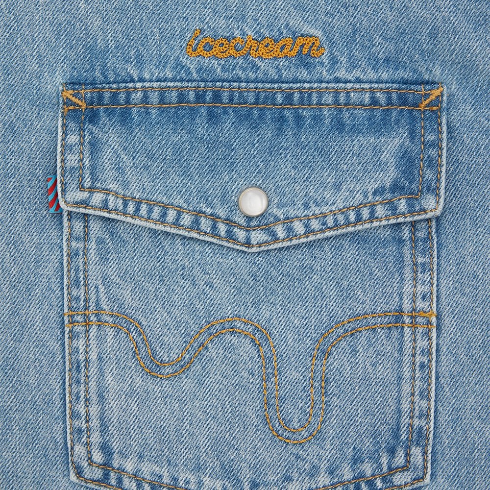 Chainstitch Light Wash Denim Shirt - Image 3