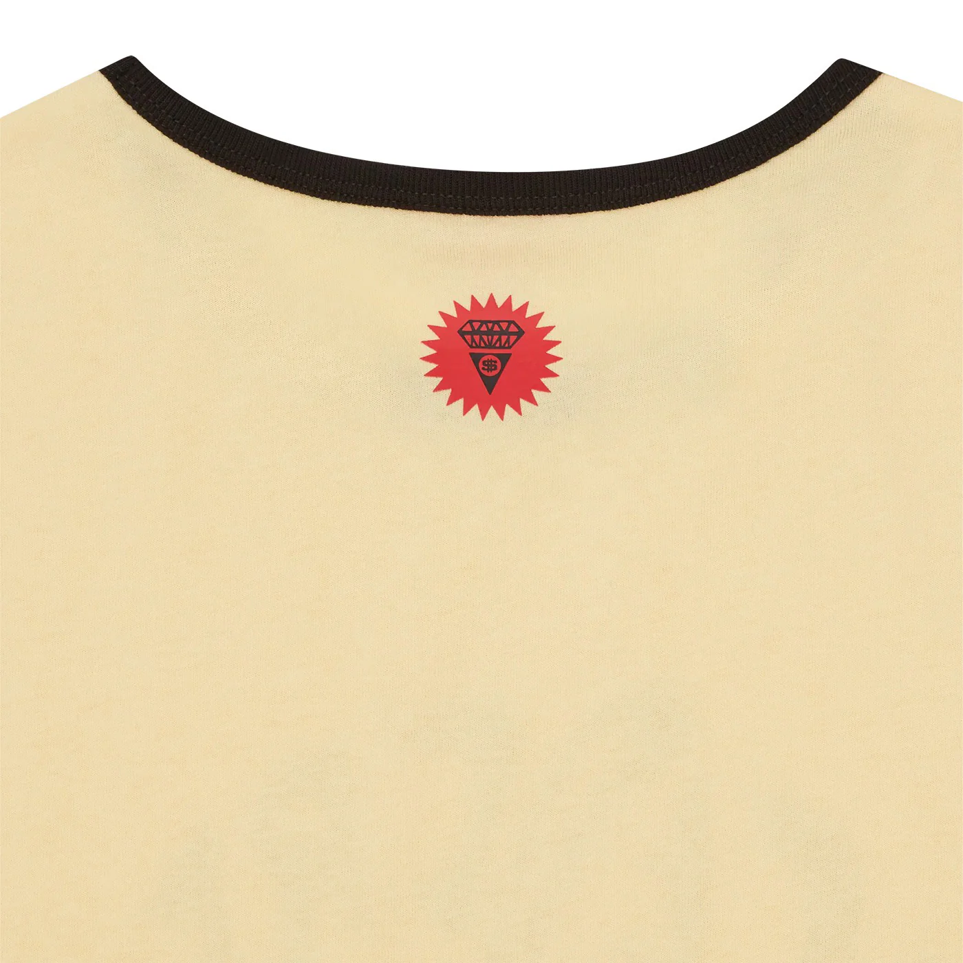 Womens Cherry Ringer T-Shirt - Yellow - Image 4