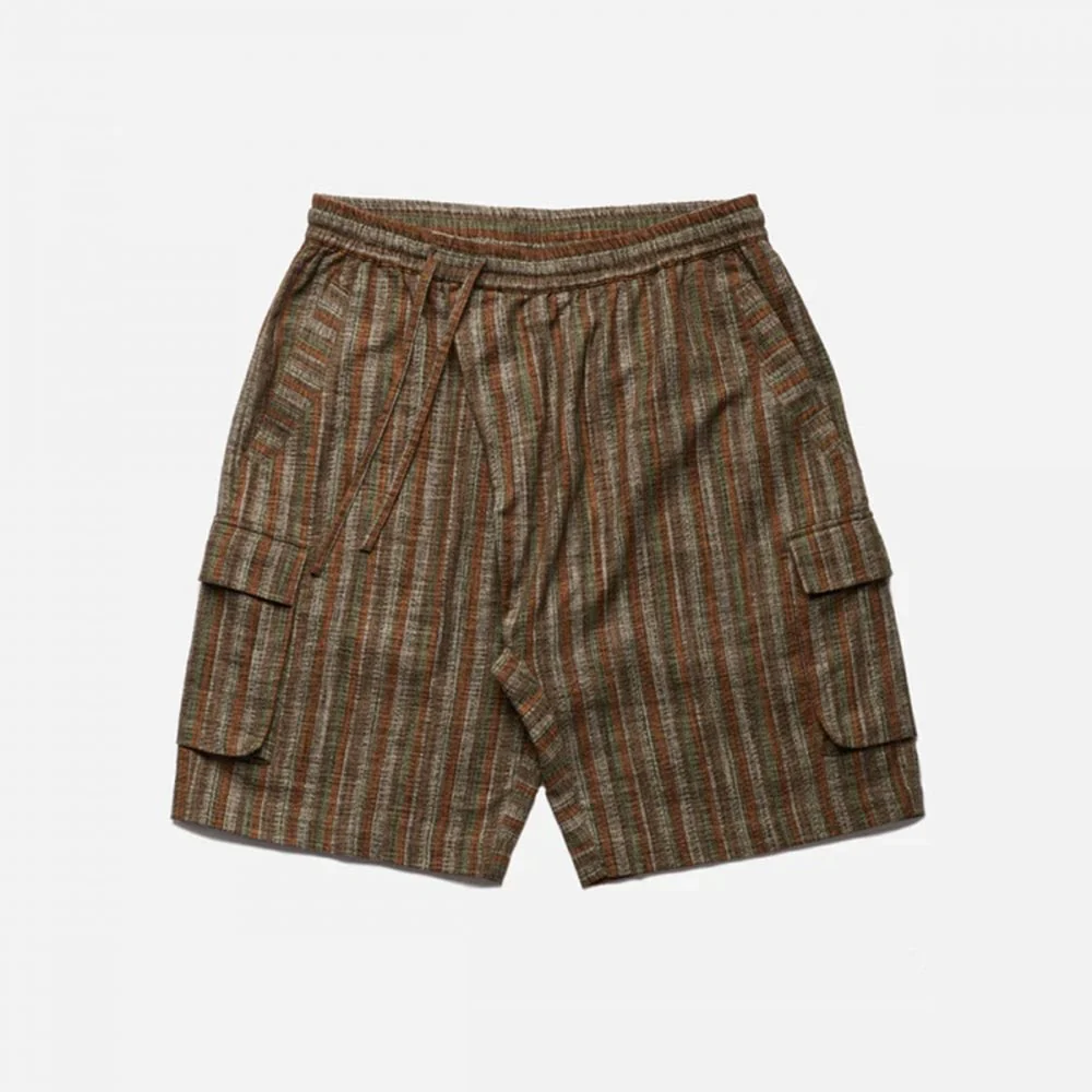 5117 Wagara Low Cargo Track Shorts - Olive