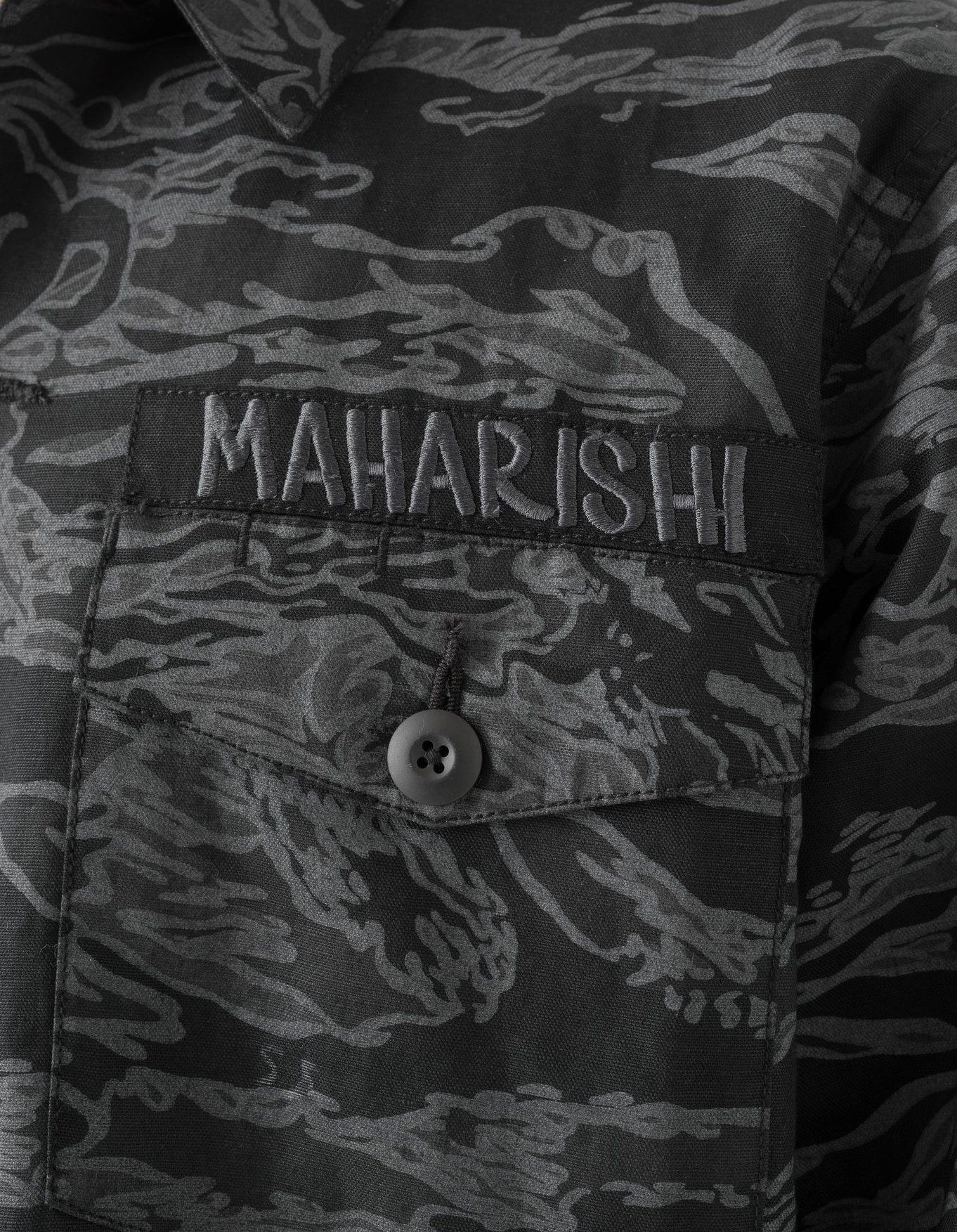 7147 Bonsai Tigerstripe L/S Utility Shirt - Subdued Night - Image 7