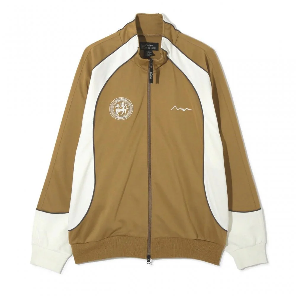 Panel Track Jacket - Camel