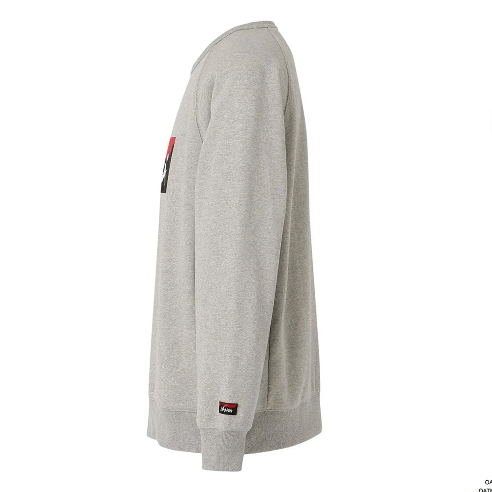 Eco Hybrid Box Logo Sweatshirt - Light Grey - Image 3