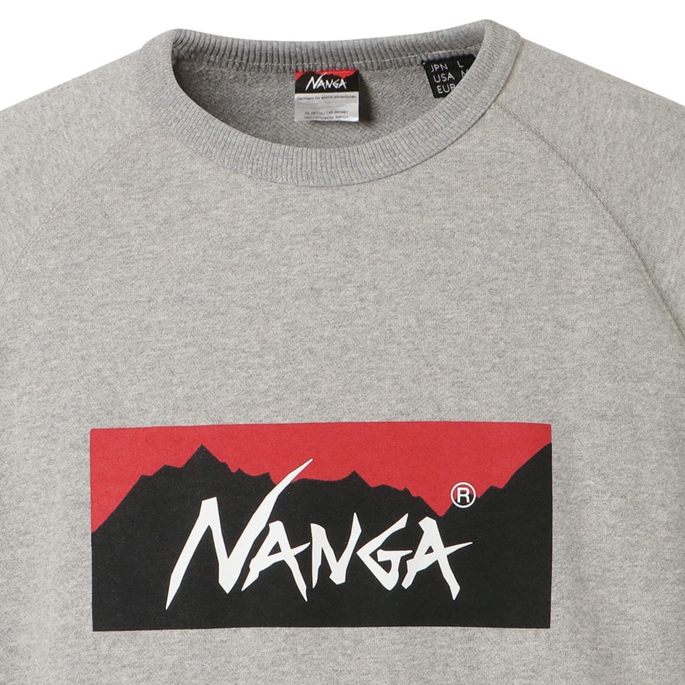 Eco Hybrid Box Logo Sweatshirt - Light Grey - Image 4