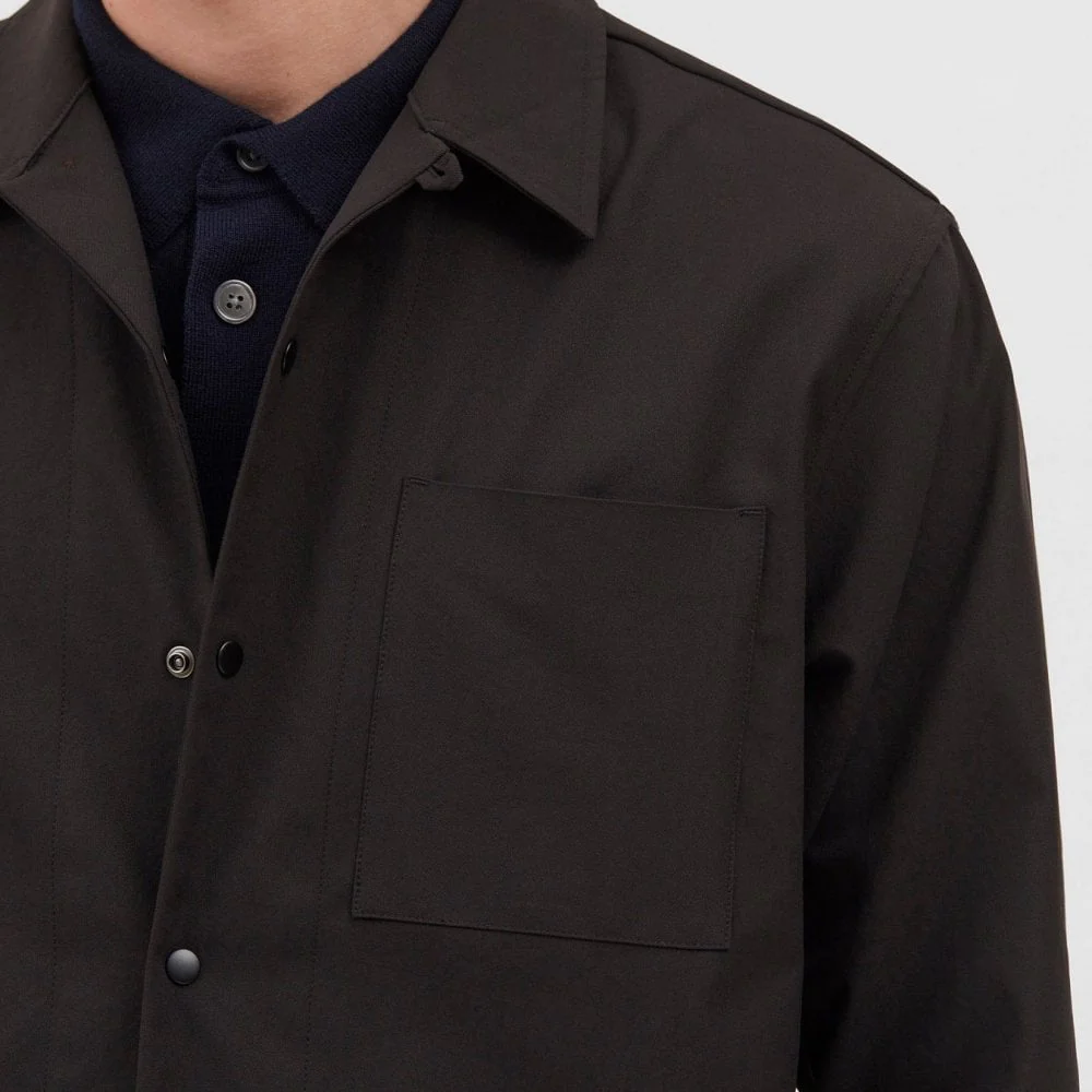 Carsten Solotex Twill Longsleeve Shirt - Black - Image 3