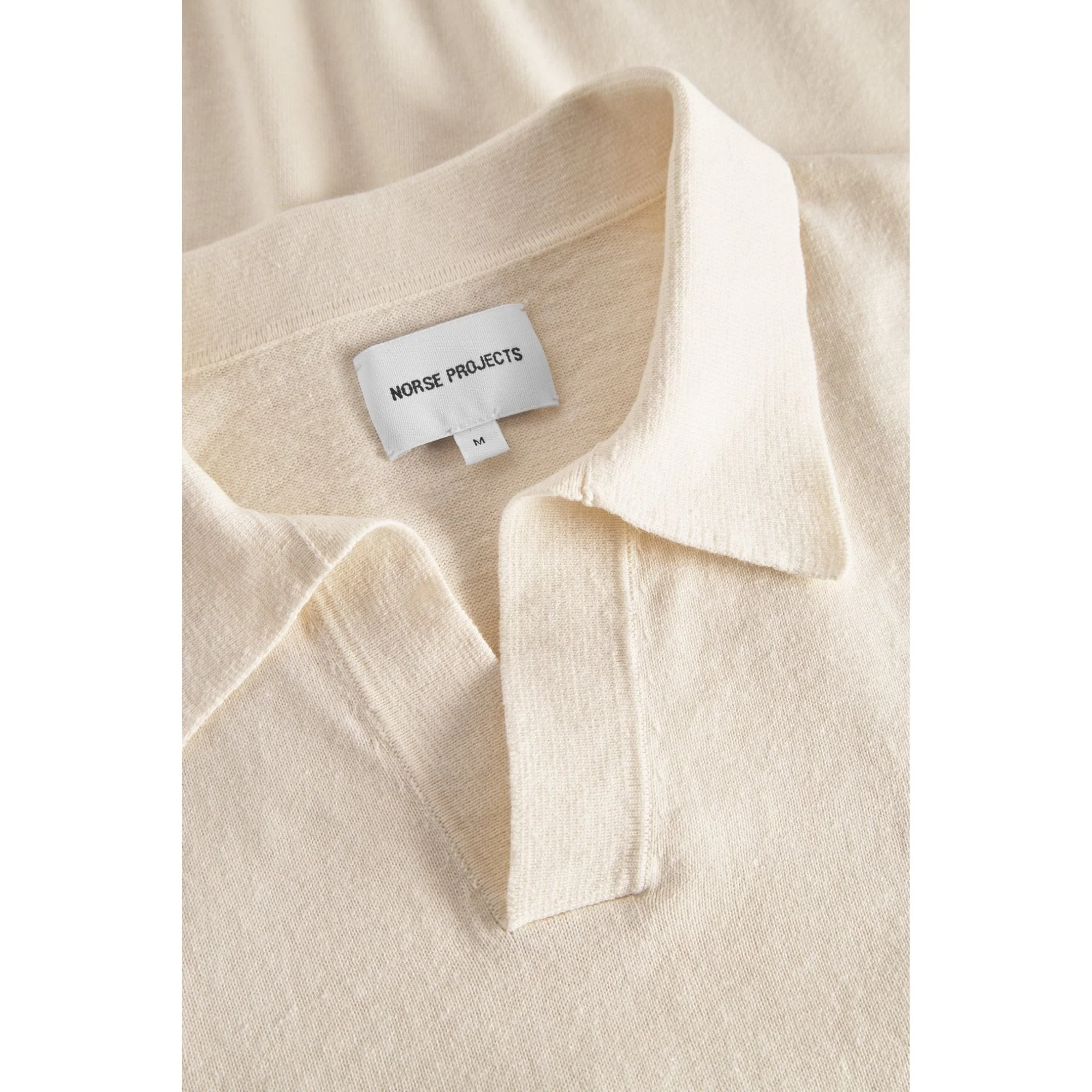 Leif Cotton Linen Polo - Kit White - Image 5