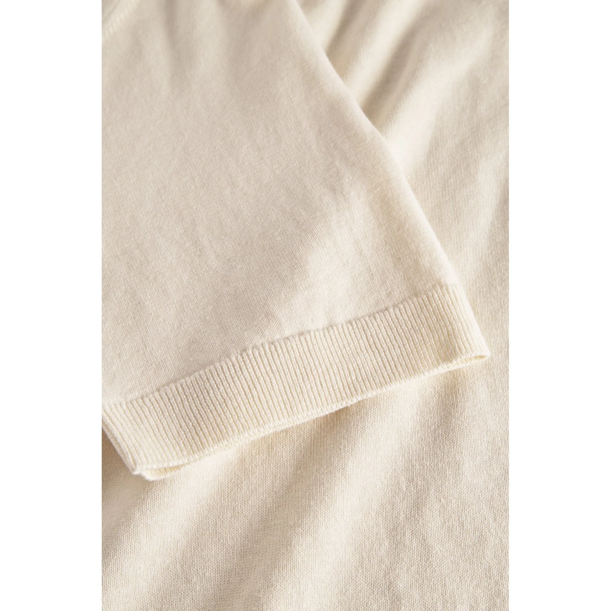 Leif Cotton Linen Polo - Kit White - Image 7