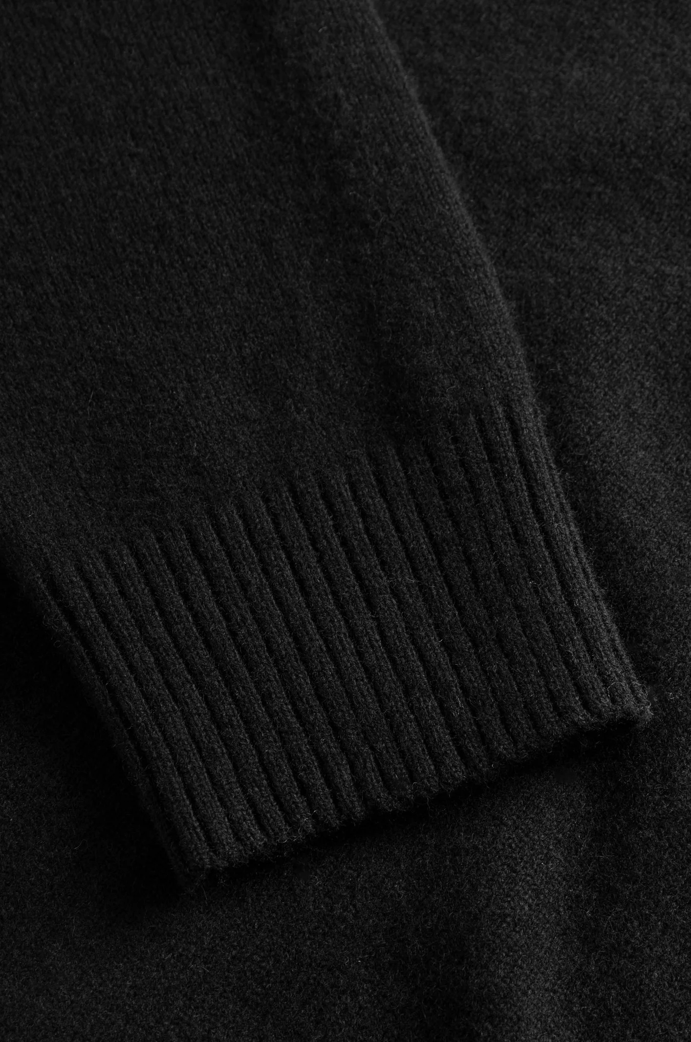 Norse Standard Merino Lambswool Polo - Black - Image 6