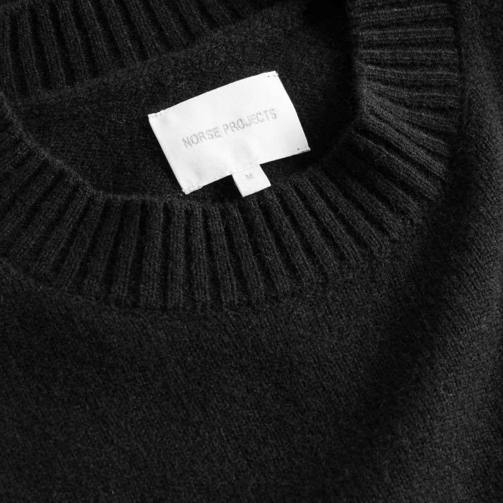 Norse Standard Merino Lambswool Sweater - Black - Image 3