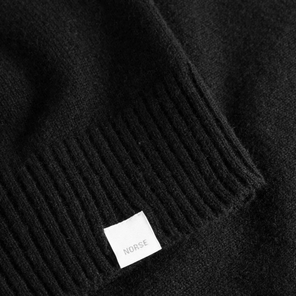 Norse Standard Merino Lambswool Sweater - Black - Image 4