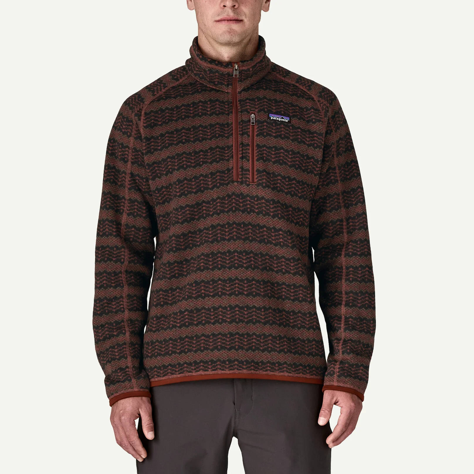 Men's Better Sweater™ 1/4-Zip Fleece - Woven Together / Dried Vanilla - Image 2
