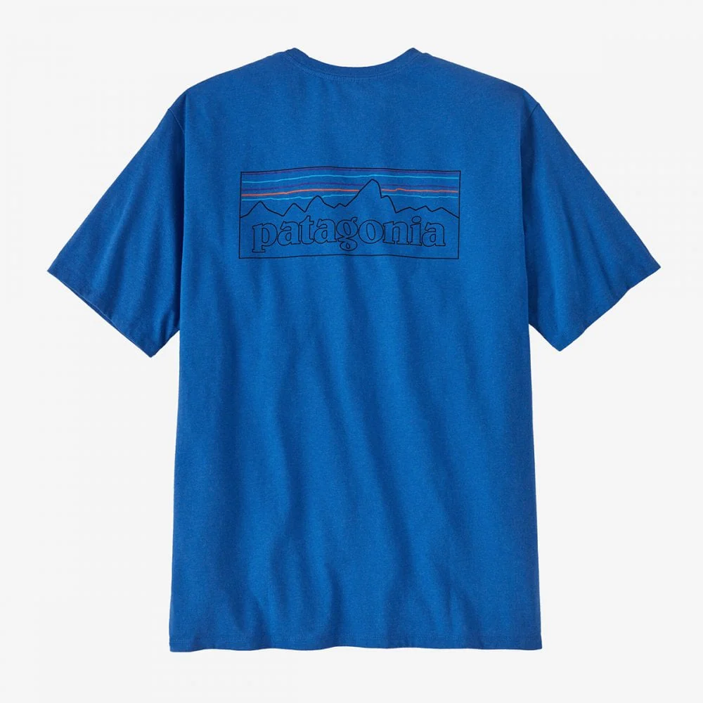 Men's P-6 Logo Responsibili-Tee® - P-6 Outline: Vessel Blue - Image 3