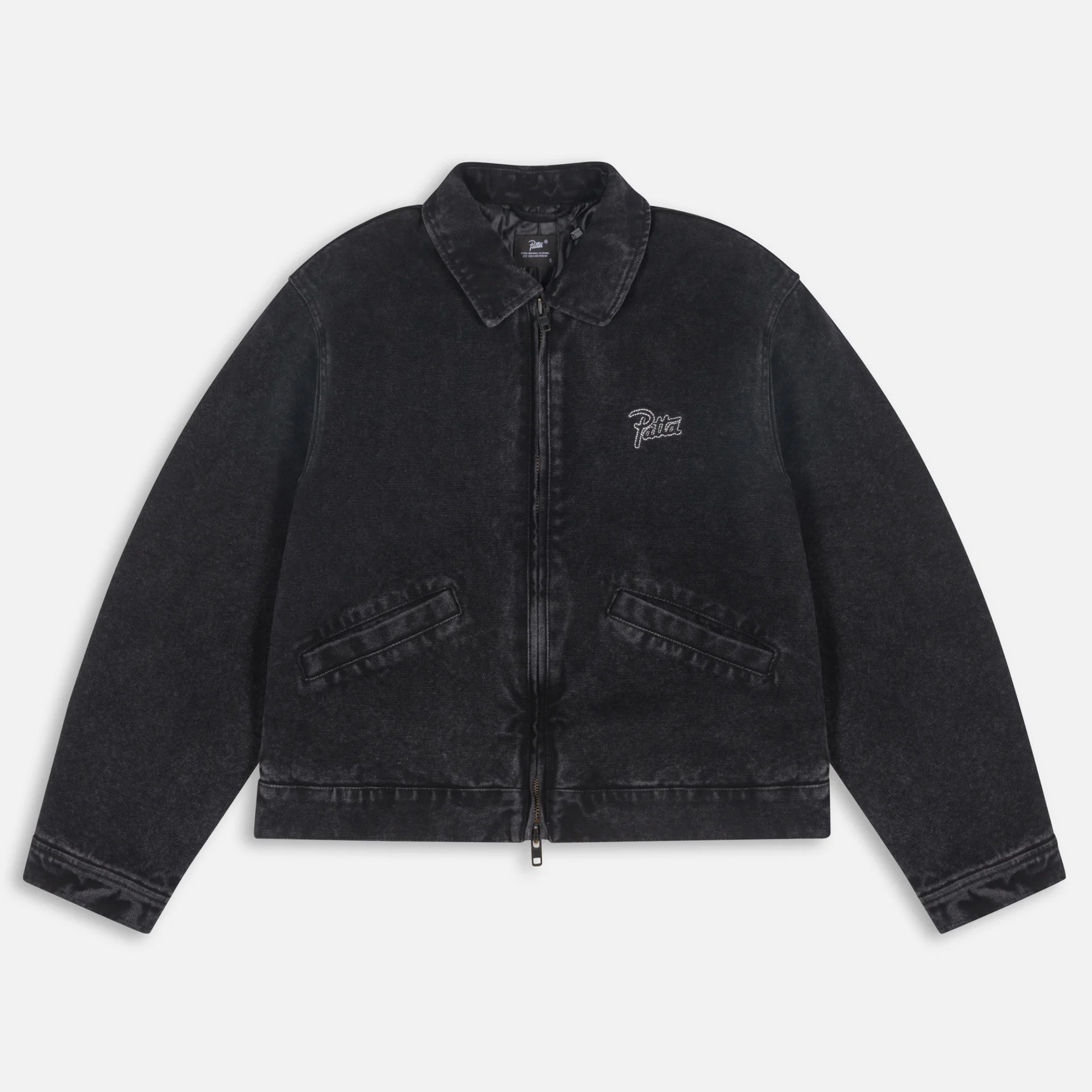 Washed Canvas Jacket - Black