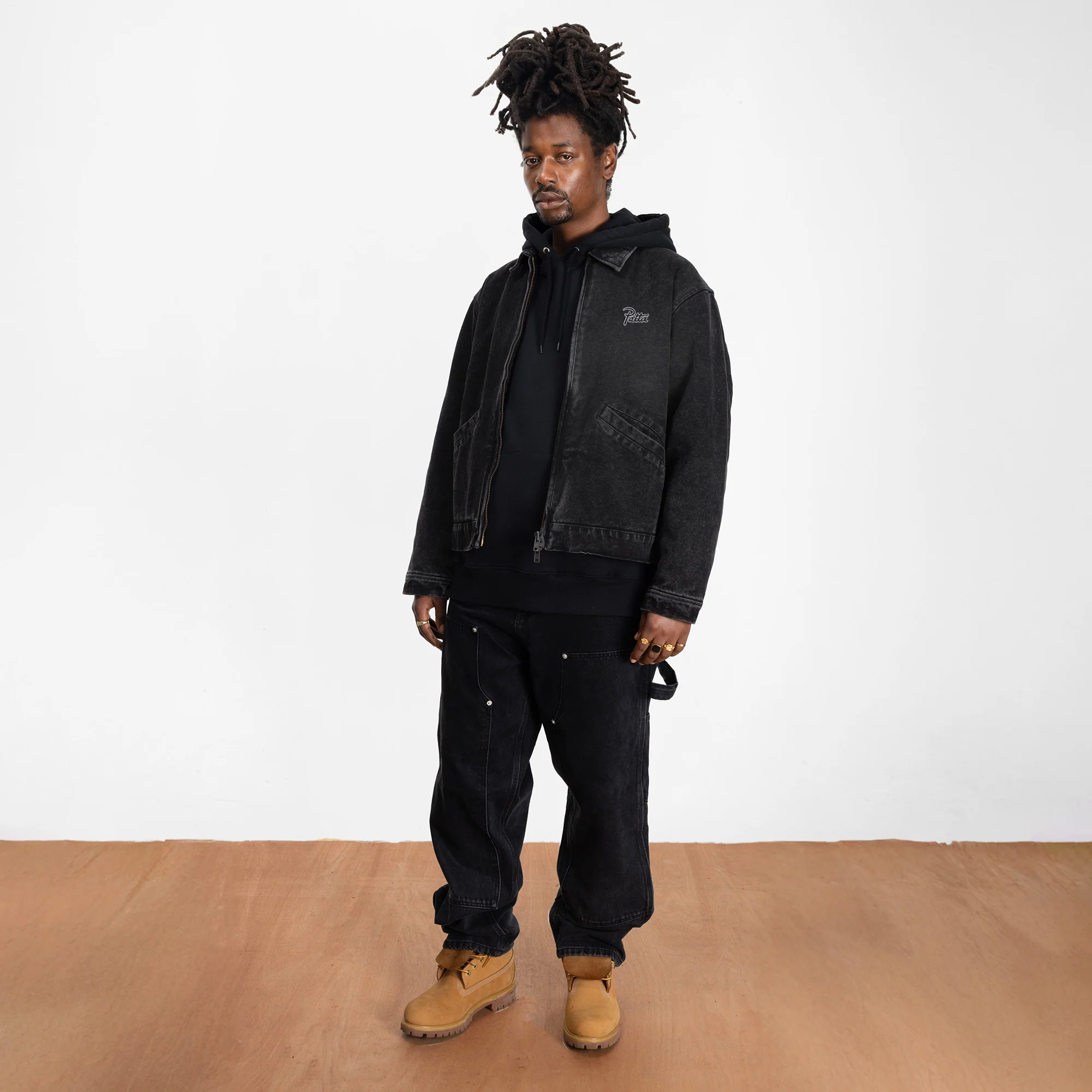 Washed Canvas Jacket - Black - Image 6
