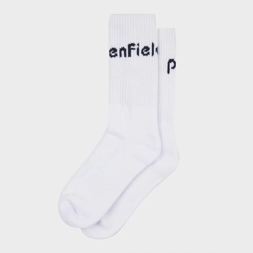 Intarsia Sock 2 Pair Pack - Bright White