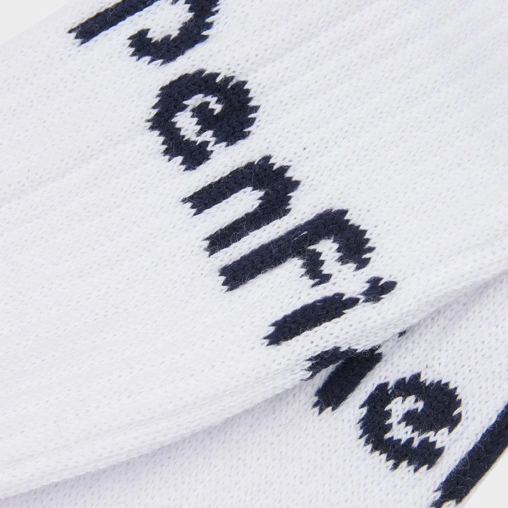 Intarsia Sock 2 Pair Pack - Bright White - Image 2