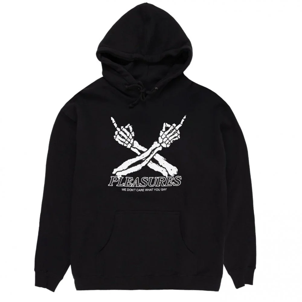 Don't Care Hoodie - Black