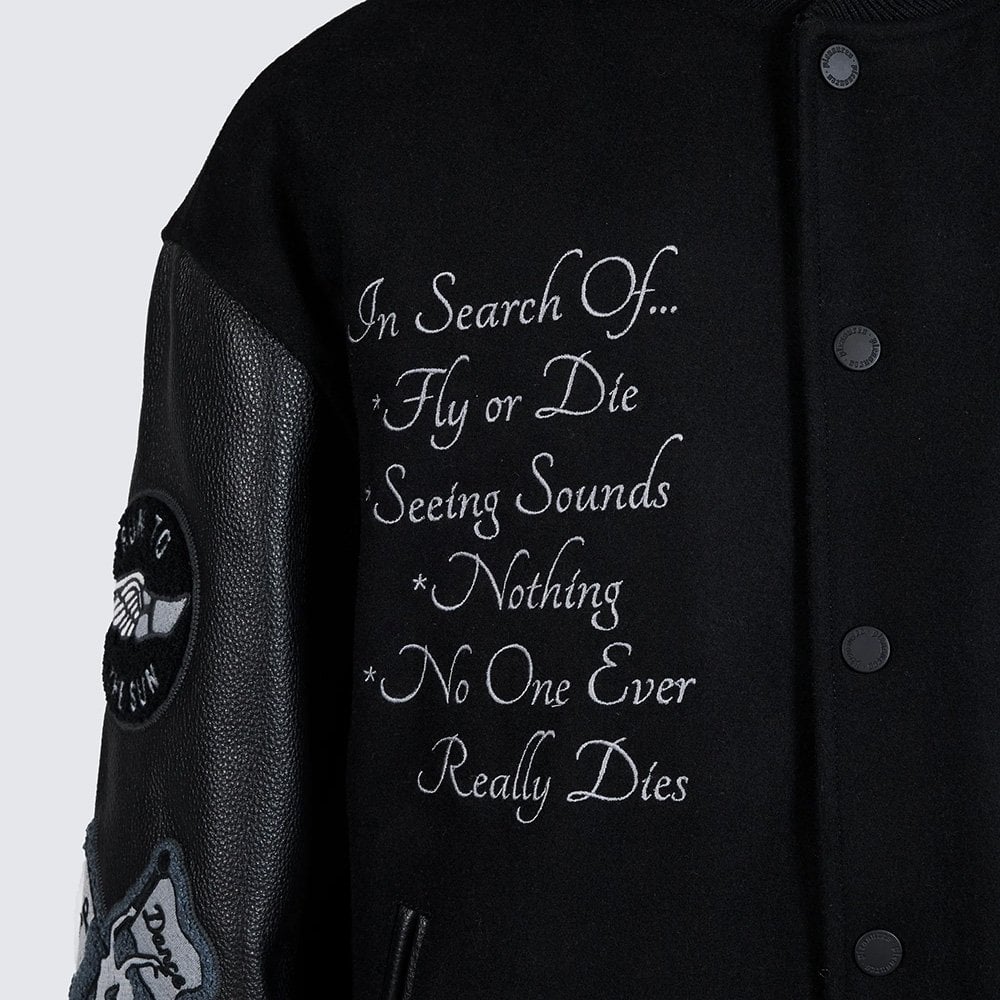 N.E.R.D. Nerd Varsity Jacket - Black - Image 3