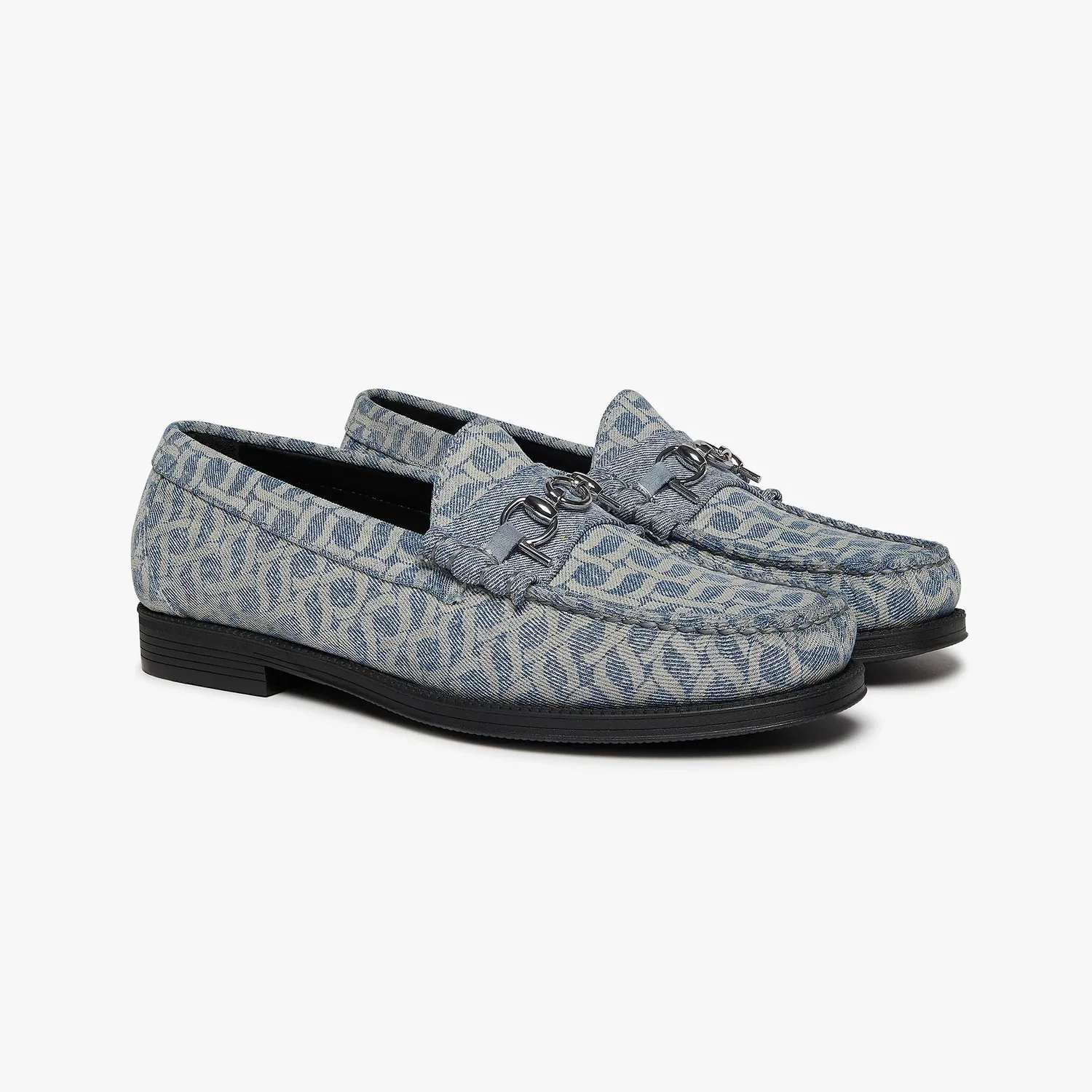 G.H. Bass X POP Trading Company Easy Weejun Lincoln - Light Blue Denim - Image 2