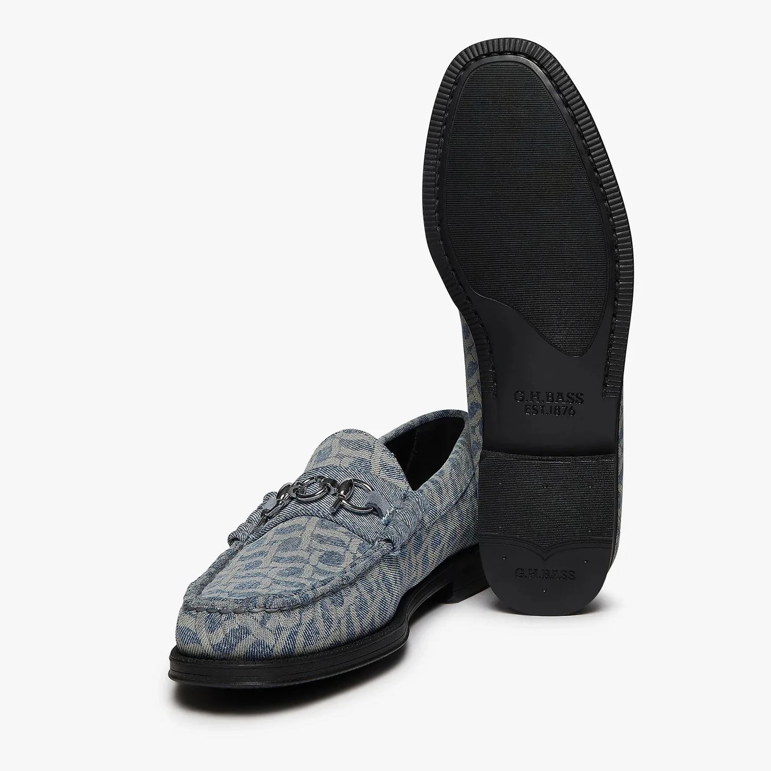 G.H. Bass X POP Trading Company Easy Weejun Lincoln - Light Blue Denim - Image 4