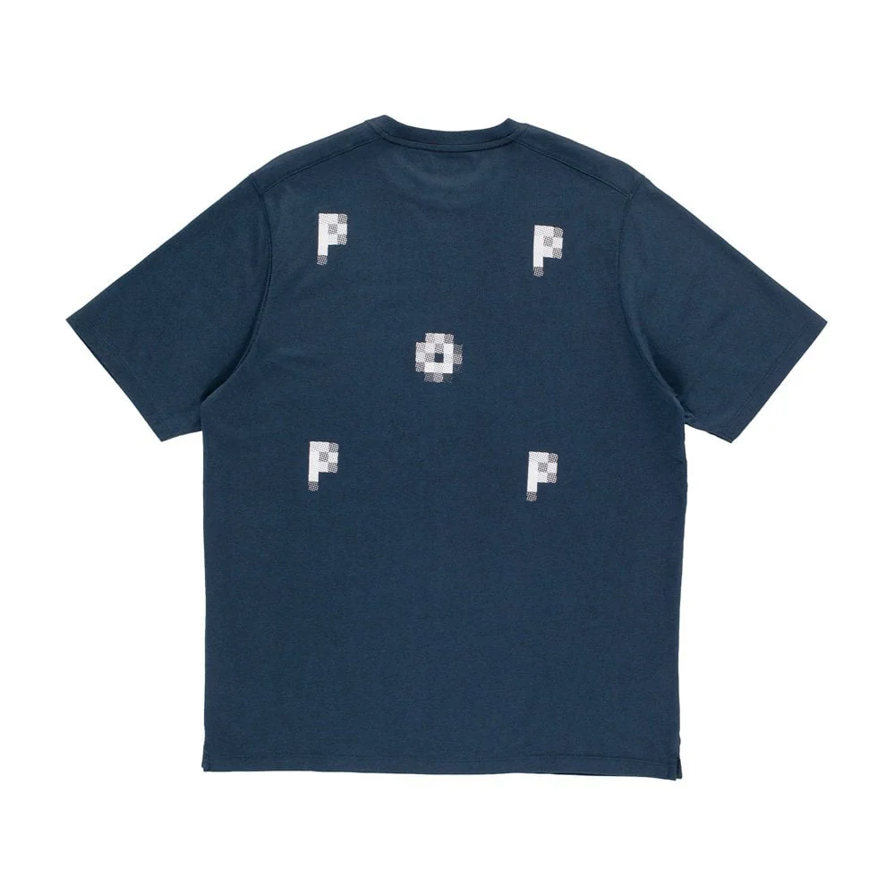 Pixel Logo T-shirt - Navy - Image 2