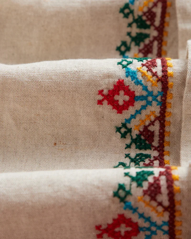 Folclore Embroidery Shirt - Natural / Multi - Image 4