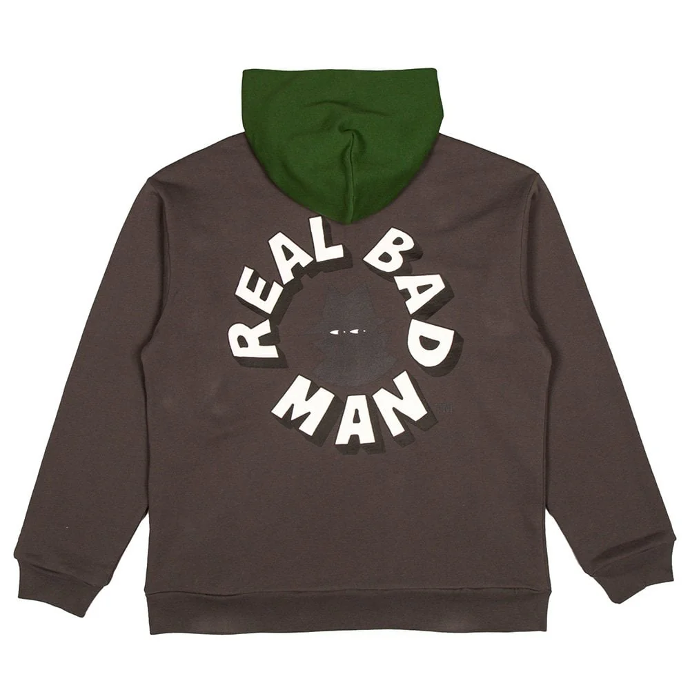 RBM Fleece Hood - Washed Black - Image 2