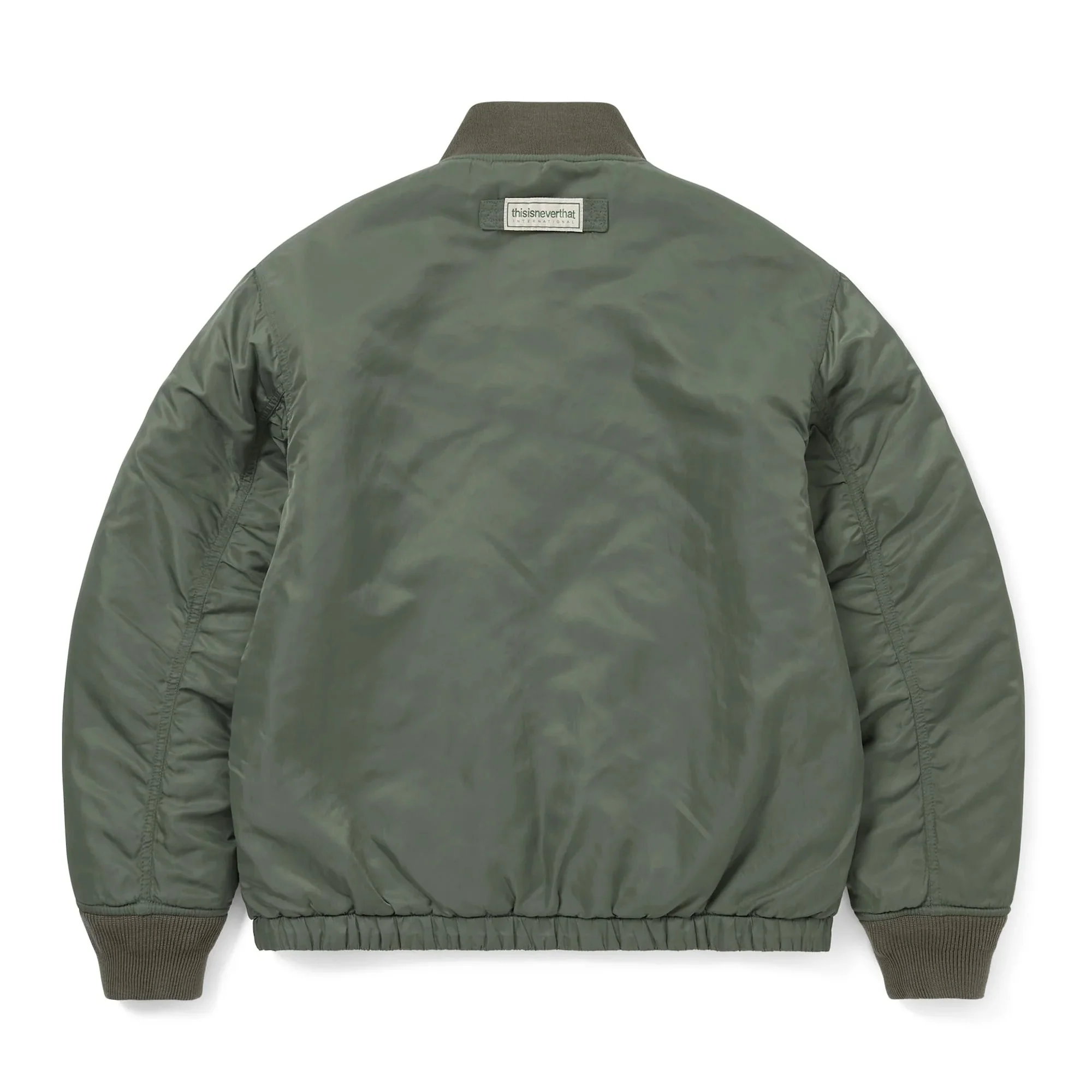 Reversible Bomber Jacket - Dark Sage - Image 4