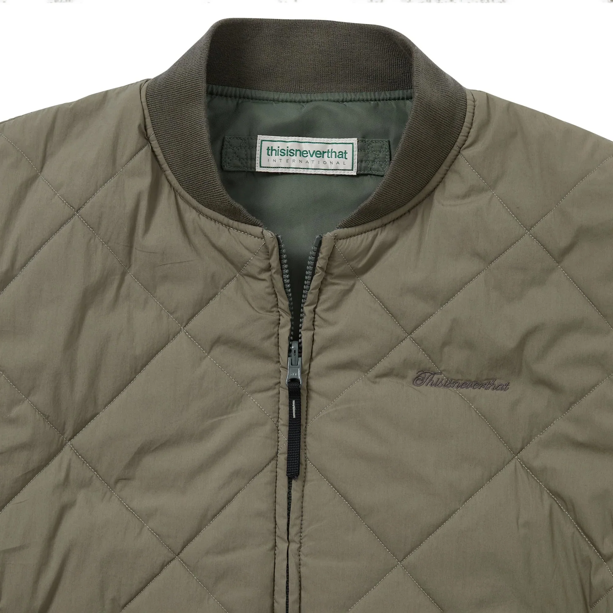 Reversible Bomber Jacket - Dark Sage - Image 5