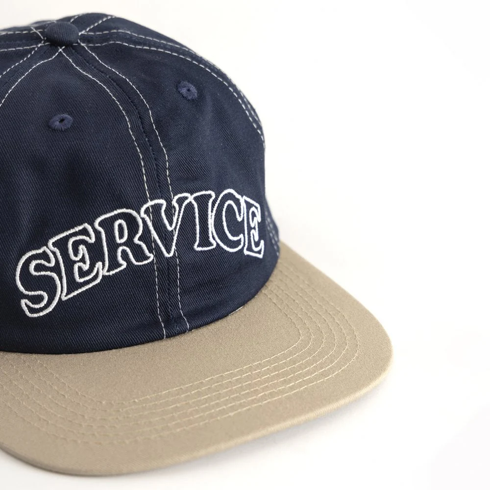 Arch Logo Contrast Stitch Cap Navy/khaki - Image 4