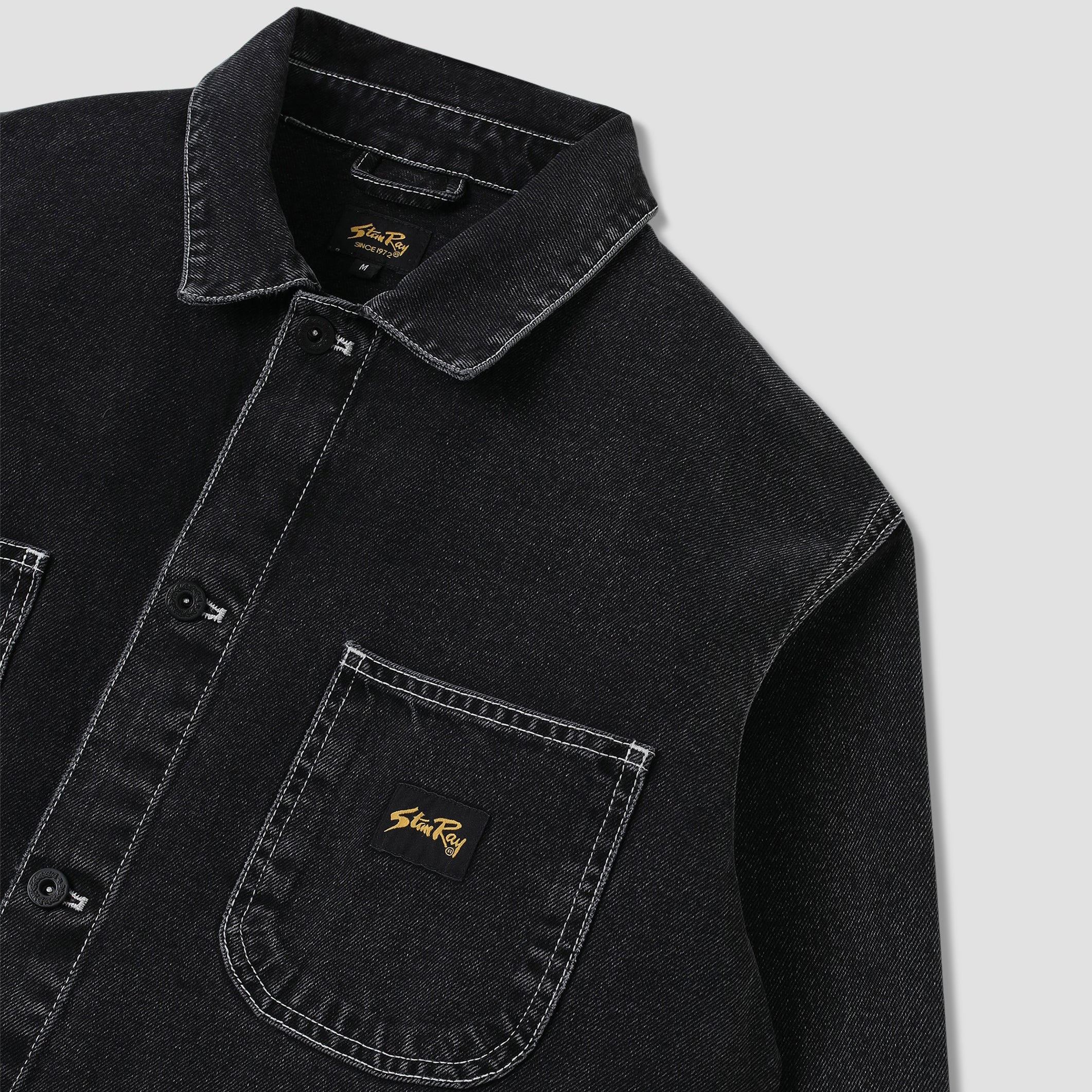 Coverall Jacket - Stonewashed Black Denim - Image 3