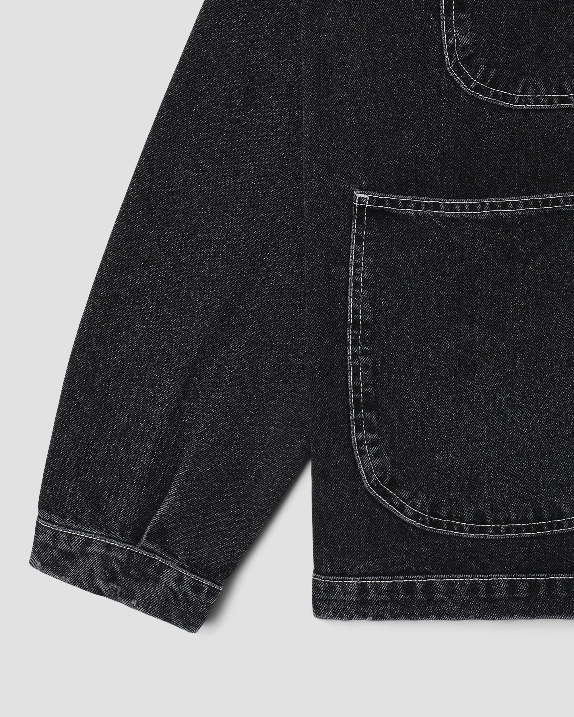 Coverall Jacket - Stonewashed Black Denim - Image 4