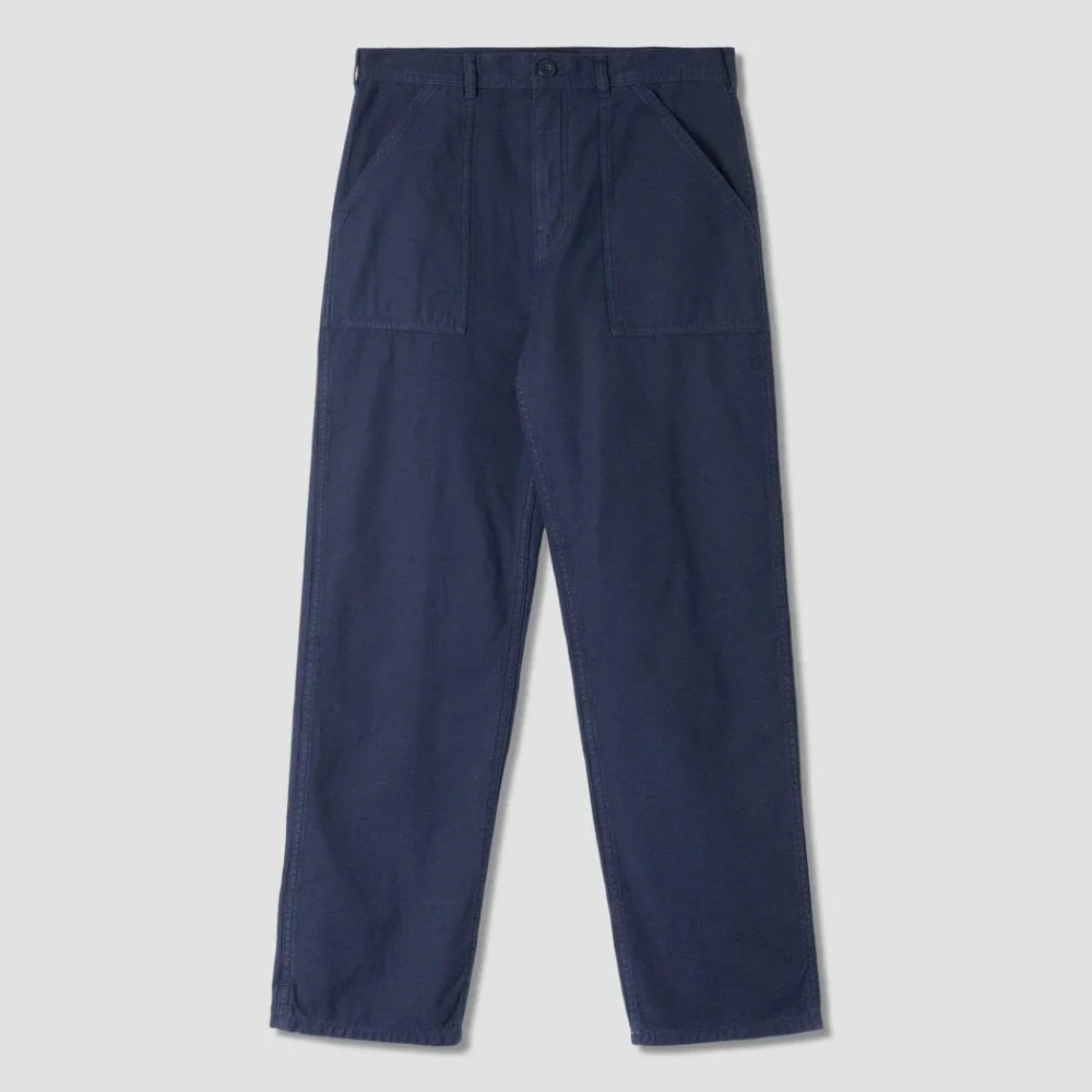 Fat Pant - Navy Sateen