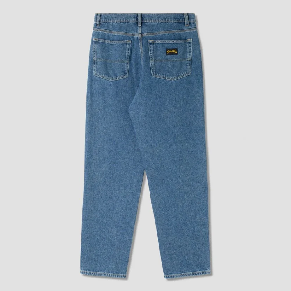 Taper 5 Pocket Jean - Heavy Stone Wash Denim - Image 3