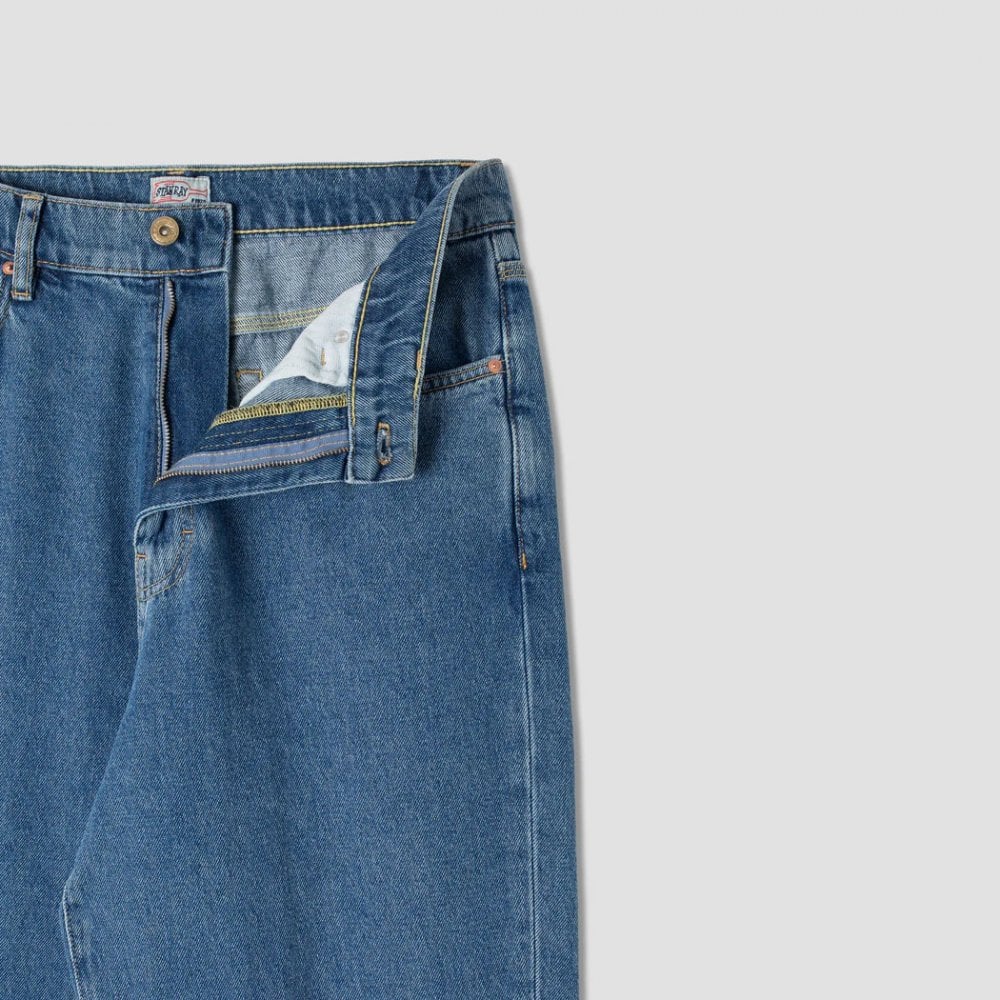 Taper 5 Pocket Jean - Heavy Stone Wash Denim - Image 4