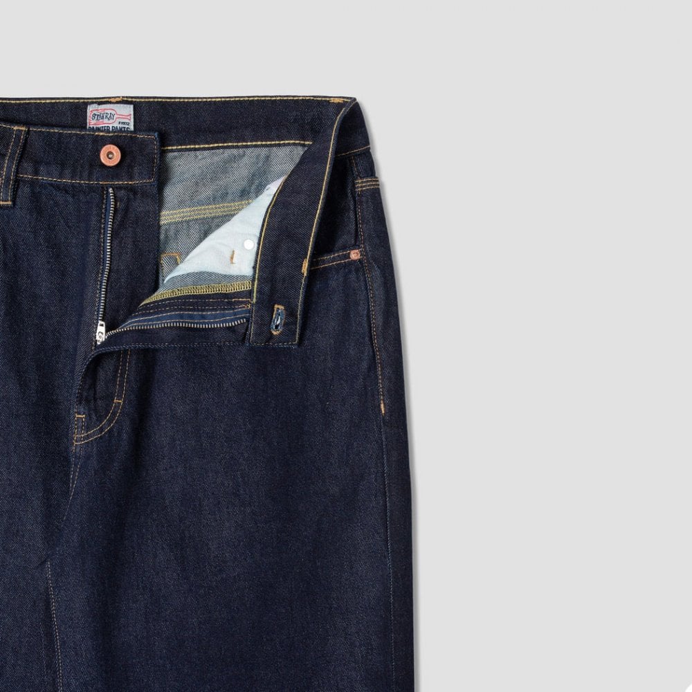 Taper 5 Pocket Jean - Single Rinse Denim - Image 3