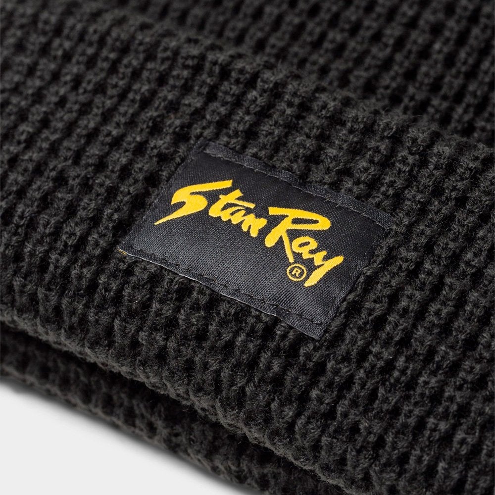 Waffle Beanie - Black - Image 2
