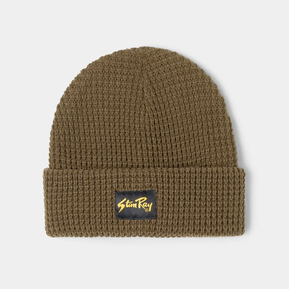 Waffle Beanie - Olive