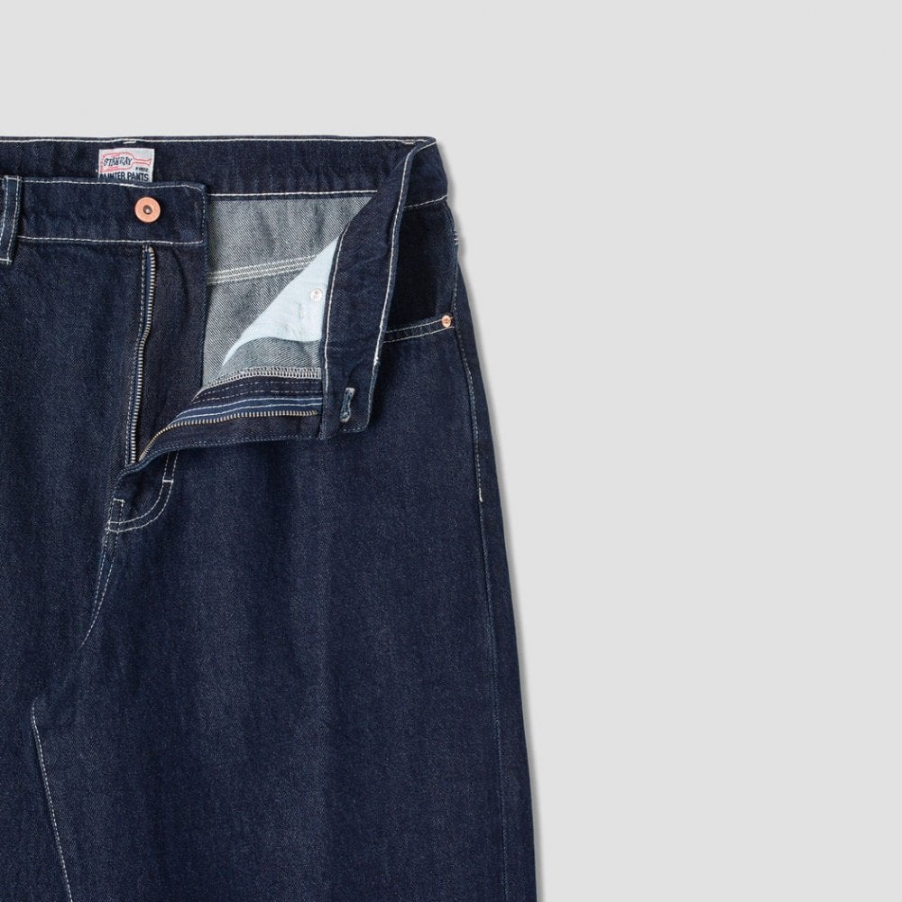 Wide 5 Pocket Pant - Single Rinse Denim - Image 3