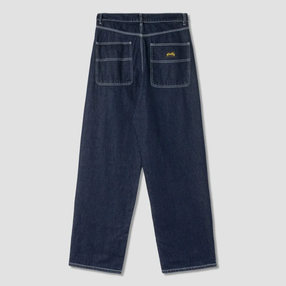 Wide 5 Pocket Pant - Single Rinse Denim - Image 4