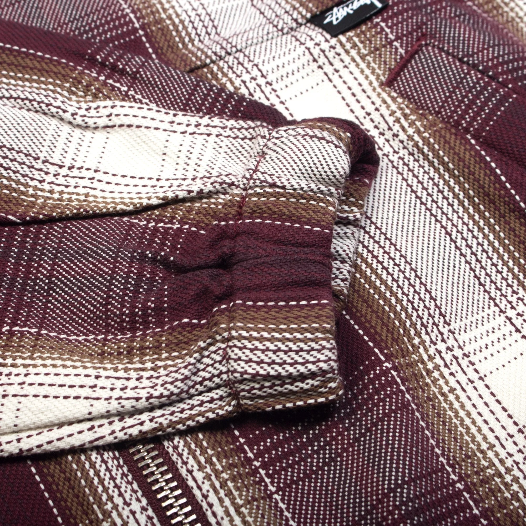 Shadow Plaid Zip Work Jacket - Image 4