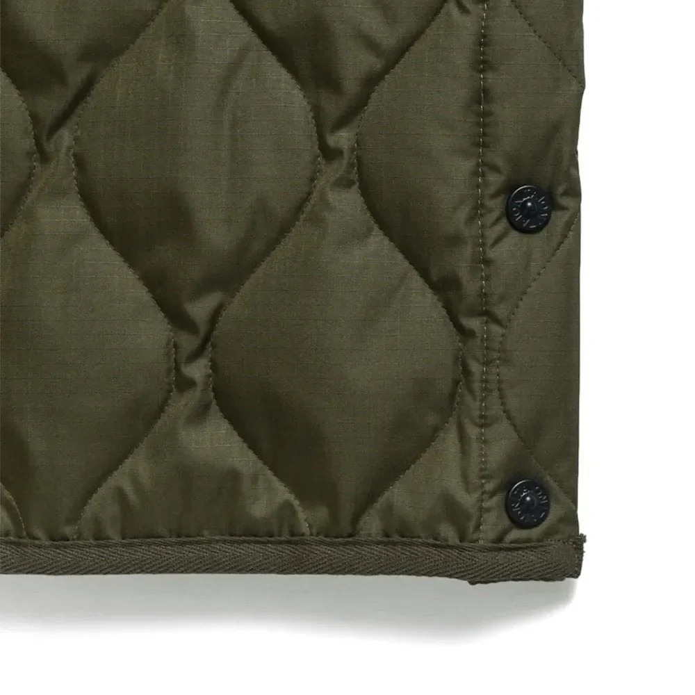 Military V Neck Snap Button Down Vest - Image 5
