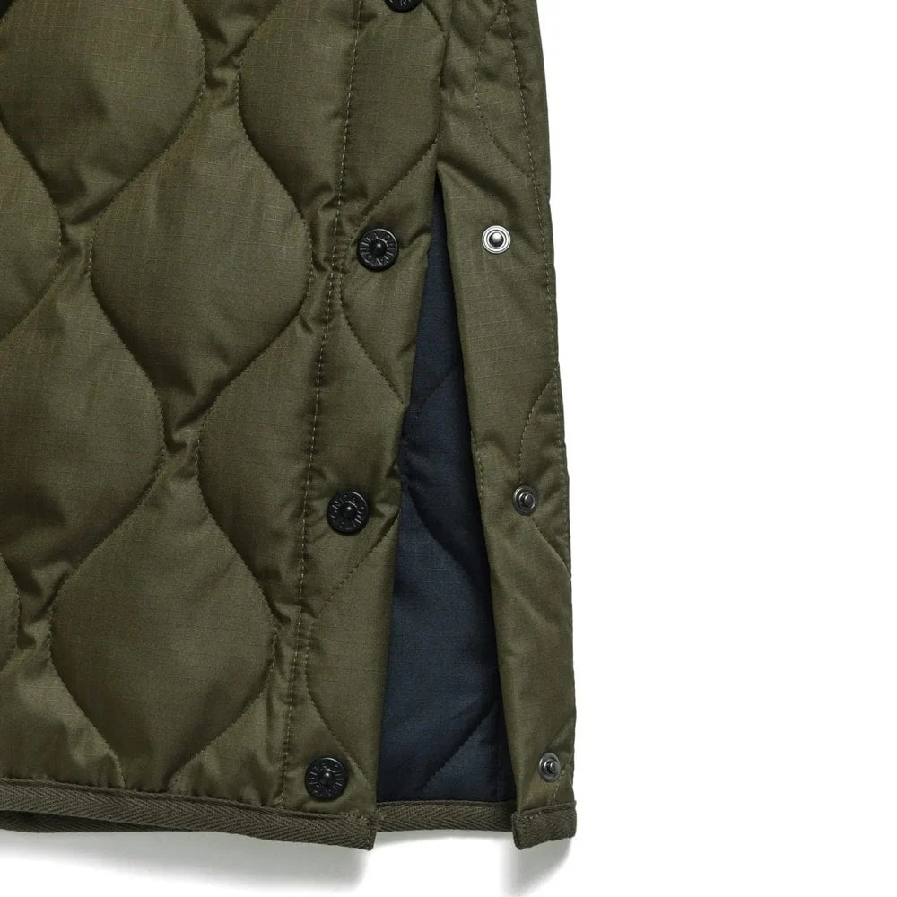 Military V Neck Snap Button Down Vest - Image 6