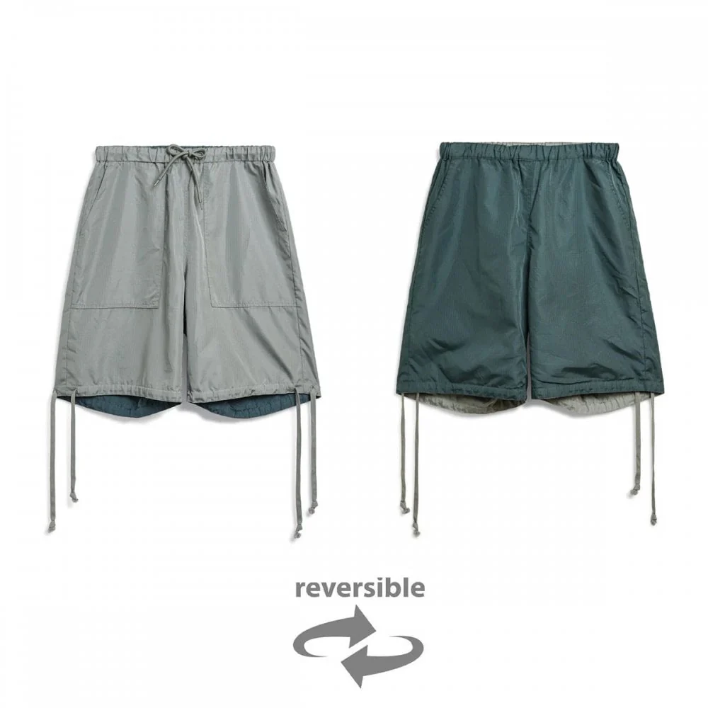 Non Down Military Reversible Shorts - Dark Sage Green - Image 3