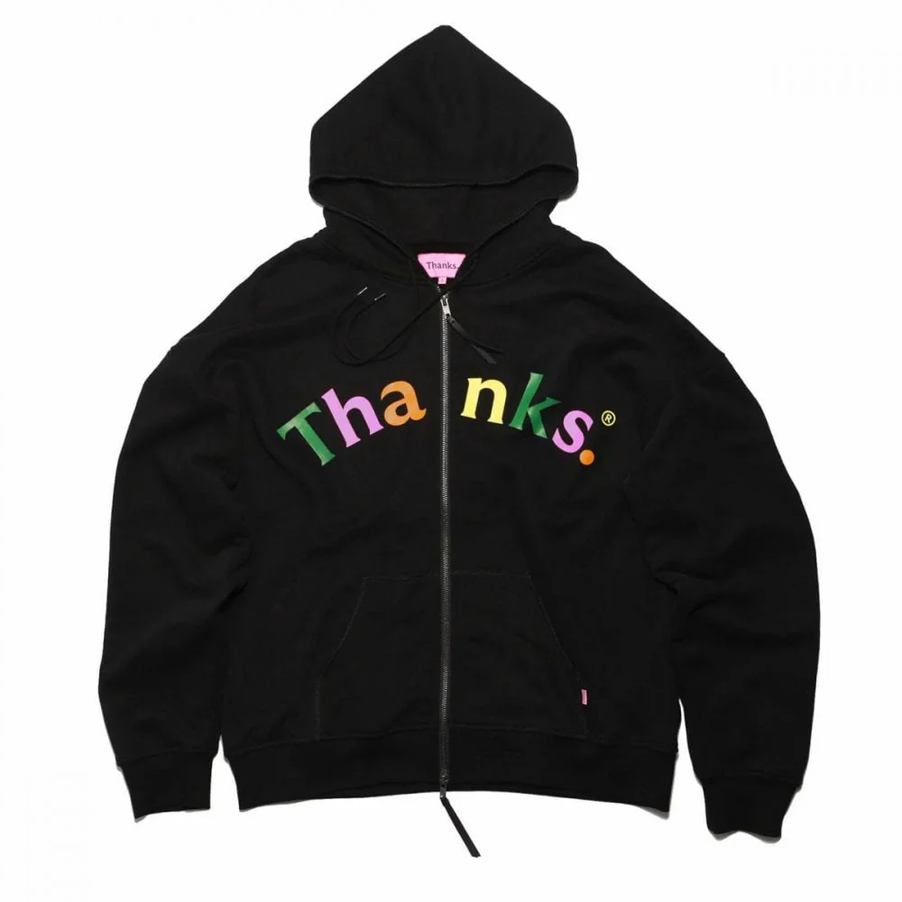 Zip Hood Black - Multi