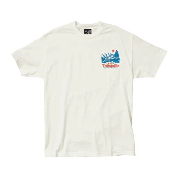 La Vie Tranquille Lonely Palm T-shirt - Cream - Image 2